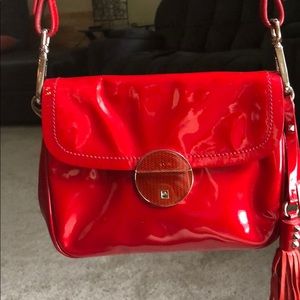 Used Red PRADA small shoulder bag.